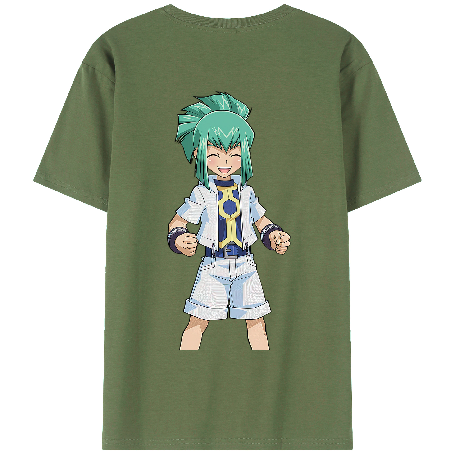 （画像用） 遊☆戯☆王 Yu-Gi-Oh! 綿100％ メンズ半袖Tシャツ（バックプリント） 通気性